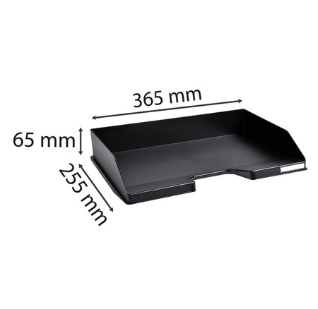 Corbeille À Courrier Combo À L'italienne Ecoblack - Noir - X 4 - Exacompta