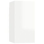 vidaXL Ensemble de meubles TV 6 Pièces Blanc brillant Bois d'ingénierie