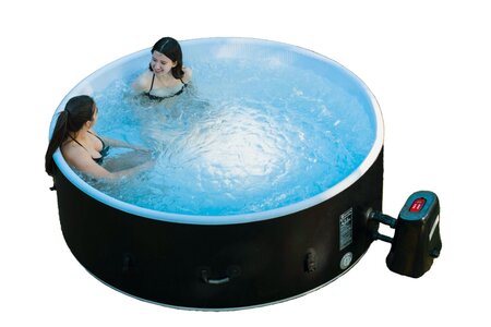 Spa gonflable 4 places rond en Dropstitch - Ospazia - Diamètre : 180 cm - Filtre et bâche inclus