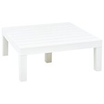 vidaXL Salon de jardin 5 Pièces Plastique Blanc