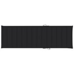 vidaXL Chaise longue double et coussins noir Pin imprégné