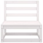 vidaXL Salon de jardin 8 Pièces Blanc Bois de pin massif