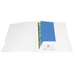 EXACOMPTA Boite 20 chemises 2 rabats carte 250g CHROMOLUX.aspect brillant