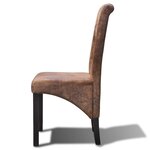 vidaXL Chaises à manger lot de 6 marron similicuir