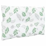 vidaXL Coussins de palette 2 Pièces motif de feuilles tissu Oxford
