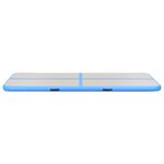 vidaXL Tapis gonflable de gymnastique avec pompe 300x100x10cm PVC Bleu