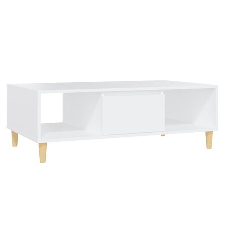 vidaXL Table basse Blanc 103 5x60x35 cm Aggloméré