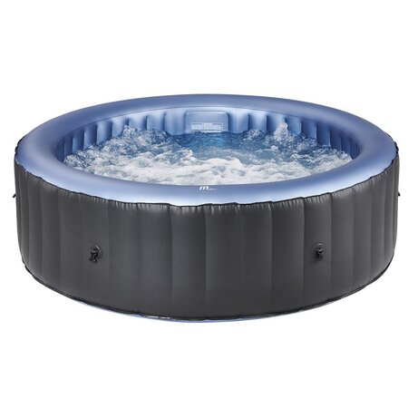 Spa gonflable rond 6 places bergen gris pvc armé ø204cm