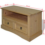 vidaXL Meuble TV Gamme Corona pin mexicain 91x43x56 cm