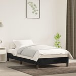 vidaXL Cadre de lit Noir 90x200 cm Velours