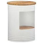 vidaXL Table basse 43x55 cm Bois de manguier solide
