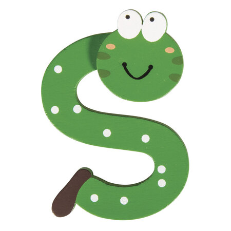 Alphabet en bois pour prénom d'enfant 5 cm Lettre S