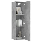 vidaXL Ensemble de meubles TV 6 Pièces Gris béton Aggloméré