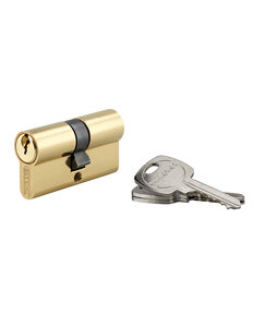 THIRARD - Cylindre de serrure double entrée STD UNIKEY (achetez-en plusieurs ouvrez avec la même clé) 30x30mm 3 clés laiton