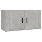 vidaXL Ensemble de meubles TV 6 Pièces Gris béton Bois d'ingénierie