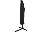 Parasol jardin déporté Alu "Sun 3" - Carré - 3 x 3 m - Vert + housse de protection