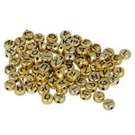 300 perles dorées alphabet