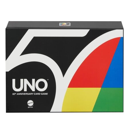 UNO 50eme Premium Jeu de cartes - 2 a 10 joueurs - 7 ans et +