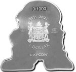 Pièce de monnaie en argent 1 dollar g 31.1 (1 oz) millésime 2021 mini fighters ken