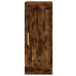 vidaXL Armoire murale chêne fumé 34 5x34x90 cm bois d'ingénierie