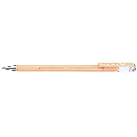Stylo roller à encre gel hybrid milky  orange pastel x 12 pentel