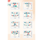Collector 8 timbres - Naissance - Bébé est là - Lettre Verte