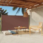 vidaXL Auvent latéral rétractable de patio 160x300 cm Marron