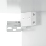 vidaXL Armoire murale suspendue Blanc brillant 34 5x34x90 cm