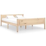 vidaXL Cadre de lit Bois de pin massif 140x200 cm