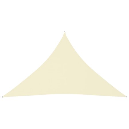 vidaXL Voile de parasol Tissu Oxford triangulaire 4x4x5 8 m Crème