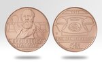 Pièce de monnaie 5 euro italie 2021 bu – invention du téléphone par antonio meucci