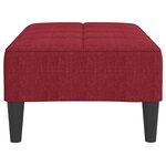 vidaXL Repose-pied Rouge bordeaux 78x56x32 cm Tissu