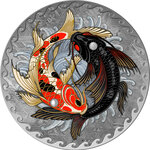 Pièce de monnaie en Meteorite 1 Dollar g 31.1 (1 oz) Millésime 2023 KOI FISH