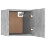 vidaXL Tables de chevet 2 Pièces Gris béton 30 5x30x30 cm Aggloméré