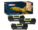 Qualitoner lot de x3 toners 602h noir compatible pour lexmark