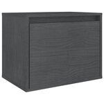 vidaXL Meubles TV 3 Pièces Gris Bois massif de pin