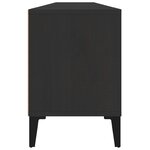 vidaXL Meuble TV noir 150x30x44 5 cm bois d'ingénierie