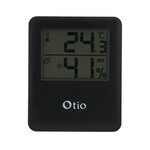 Thermomètre / Hygromètre intérieur magnétique - Noir - Otio