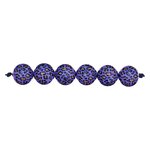 5 perles acid leo violet Ø 16 mm