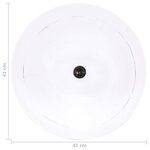 vidaXL Lampe suspendue industrielle vintage 25 W Blanc Rond 41 cm E27