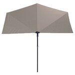 Madison Parasol de balcon Sun Wave 270 x 150 cm Écru PAC3P016