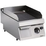 Plancha à gaz pro 700 plaque rainurée 7 kw - combisteel -  - inox 400x700x250mm