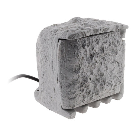 Bloc pierre 4 prises 16A 2P+T étanche IP44 sans programmateur + câble H07RN-F 3G1.5mm² de 1,5m - Matière résine - Zenitech