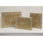 Album Photos À Spirales 50 Pages Blanches - Format 32x22cm - Kraft - Exacompta