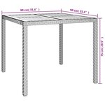 vidaXL Mobilier à dîner de jardin et coussins 5Pièces Noir Résine tressée