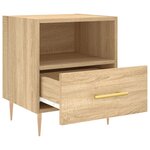 vidaXL Tables de chevet 2 Pièces chêne sonoma 40x35x47 5 cm