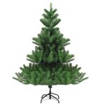 vidaXL Sapin de Noël artificiel Nordmann avec LED et boules Vert 120cm