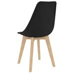 vidaXL Chaises à manger lot de 6 noir velours