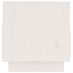 vidaXL Meuble TV Blanc 60x35x37 cm Bois de pin massif