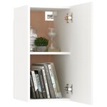 vidaXL Ensemble de meubles TV 7 Pièces Blanc Aggloméré